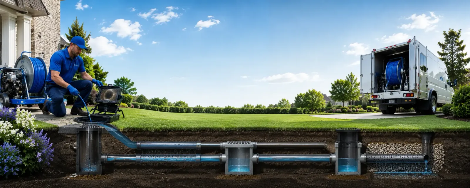 Outdoor drain cleaning information for Chimney Rock, NC
